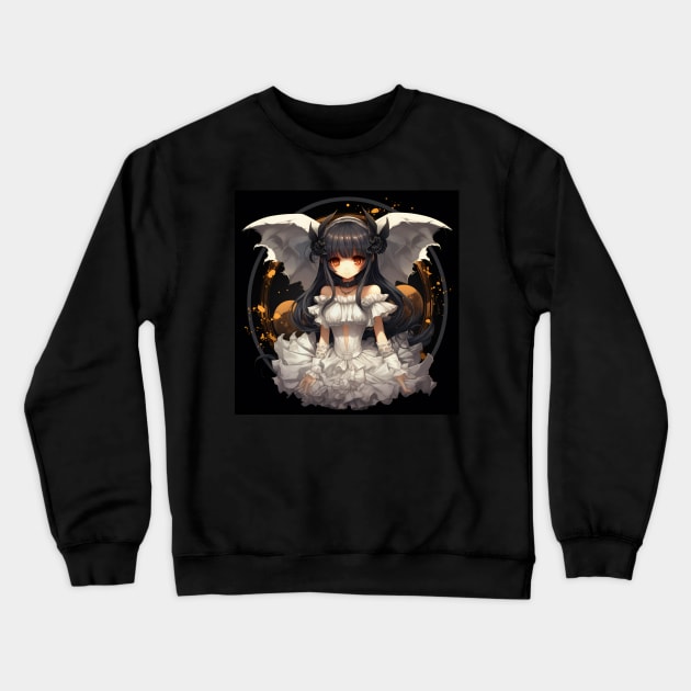 Halloween devil girl Crewneck Sweatshirt by NumberOneEverything